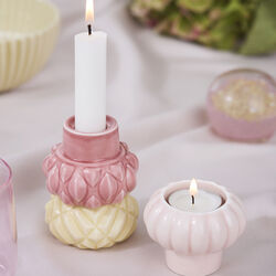 Samsurium Candlestack 3 st, mimosa/blush/powder, Dottir Nordic Design