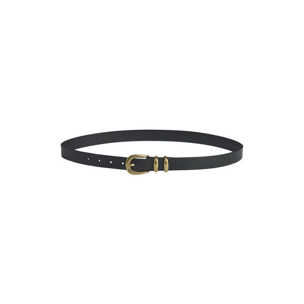 SionaMBG Belt, black w/br. gold, Markberg
