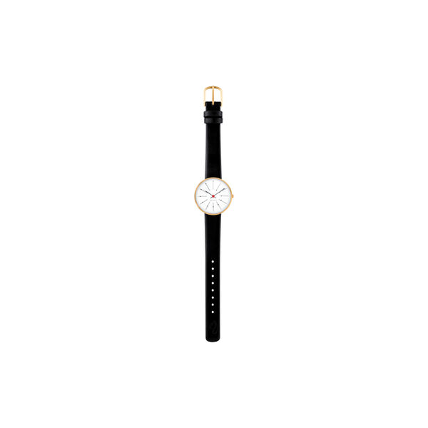 Bankers armbandsur, white/gold/black, Arne Jacobsen Watches