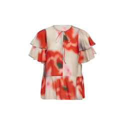 ReaganIW Top, large blurred poppies, InWear