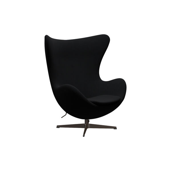&Auml;gget&trade; 3316 Loungestol, Christianshavn 1175 black uni/brown bronze, Fritz Hansen