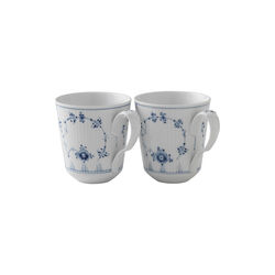 Blue Fluted Plain mugg 38 cl, 2 st., Royal Copenhagen