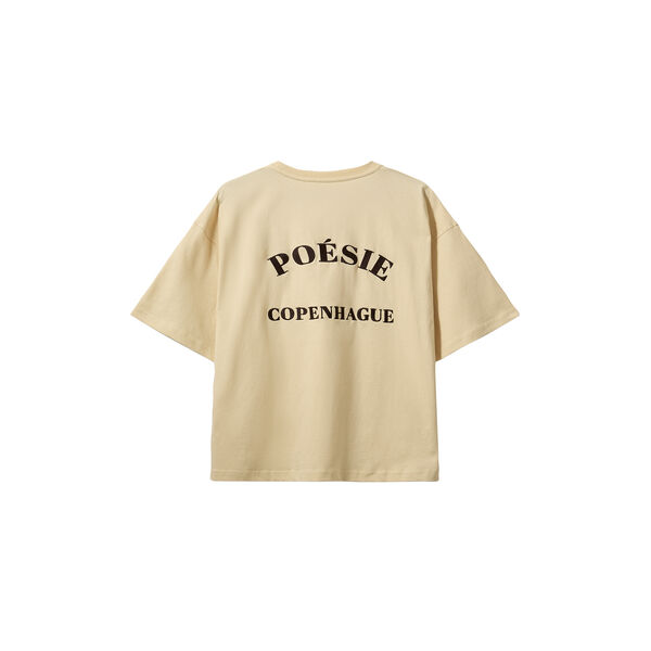 VERASW BOXY T-SHIRT, creme yellow, Sofie Schnoor