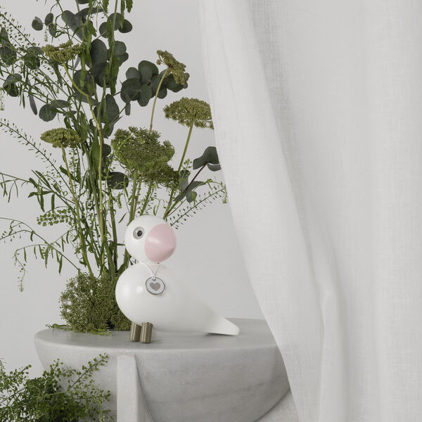 S&aring;ngf&aring;gel Love, vit/rosa, Kay Bojesen Denmark