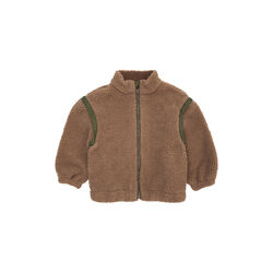 Teddy Jacket w. Removable Sleeves, natural/green comb., Copenhagen Colors Organics