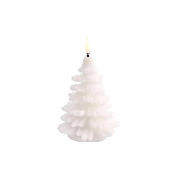 LED Pillar Candle 12 cm, nordic white, Uyuni Lighting