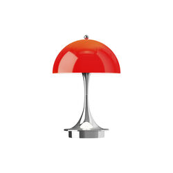 Panthella 160 Original Portable Table Lamp, opal red, Louis Poulsen