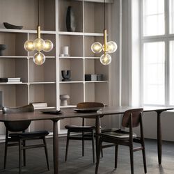 Miira 4 Pendant, brass/optic clear, Nuura