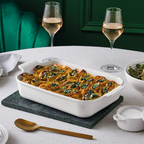 Heritage rektangulärt fat 32 cm, vit, Le Creuset