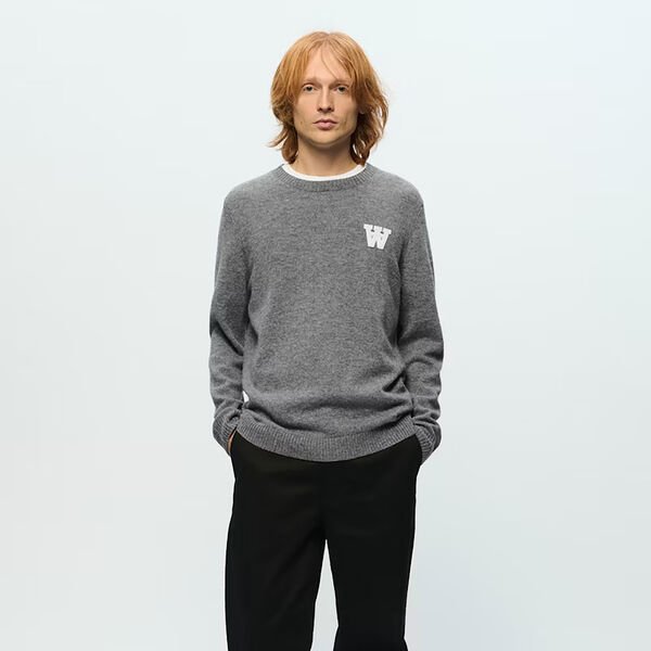 WWTay Pullover, light melange grey WWTay Pullover, light melange grey, Wood Wood