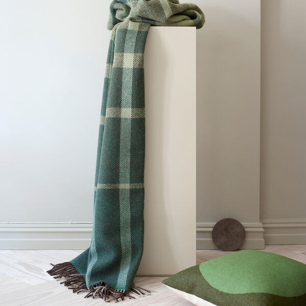 FILOS Throw, green, R&oslash;ros Tweed