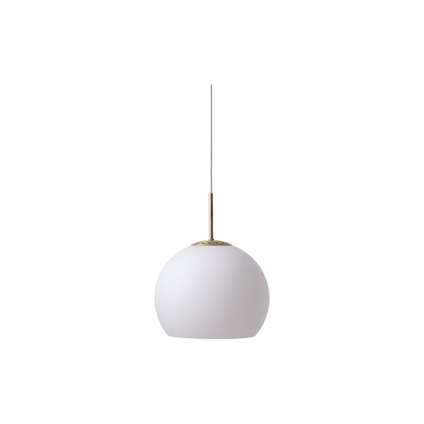 Ball Glass Pendant, opal white, FRANDSEN