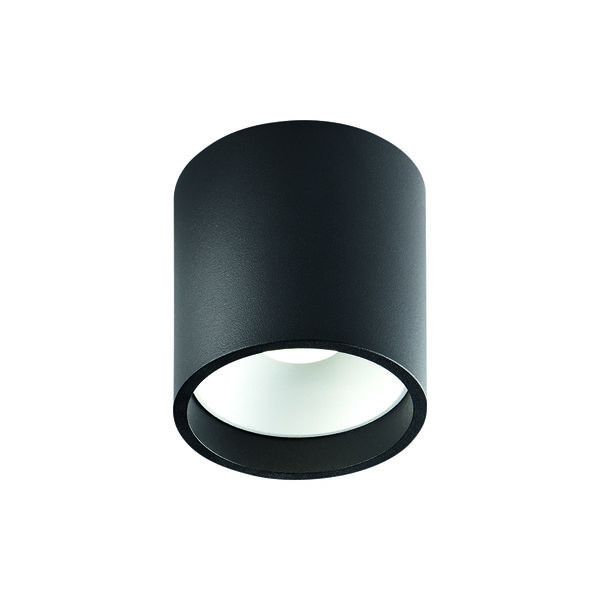 SOLO 2 ROUND taklampa, svart/vit, LIGHT-POINT