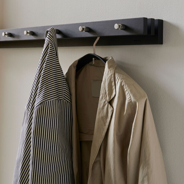 Cutter Coat Rack 100, black/oak, Skagerak by Fritz Hansen