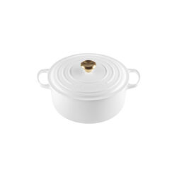 Signature gjutj&auml;rn rund gryta &Oslash; 28 cm, white, Le Creuset