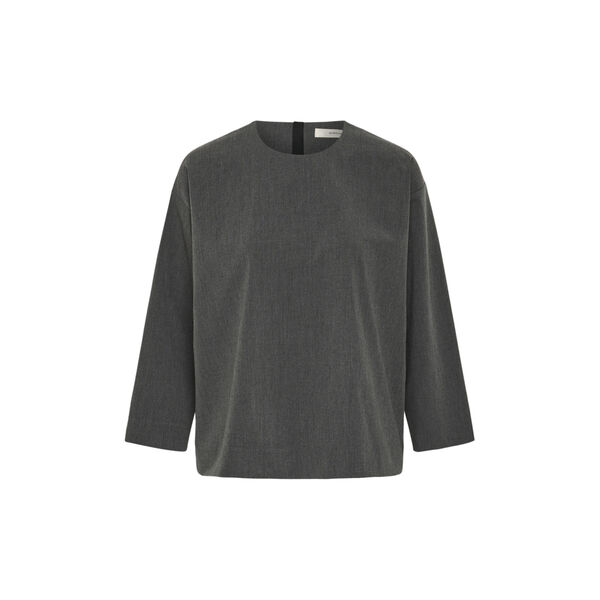 CleohIW Top, dark grey melange, InWear