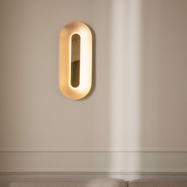 Sasi Large Wall Lamp, brass, Nuura