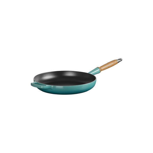 Signature gjutj&auml;rn stekpanna med tr&auml;handtag &Oslash; 28 cm, bleu riviera, Le Creuset