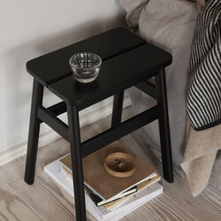 Angle Standard Stool, black, Form & Refine