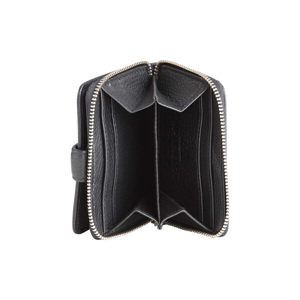 Brexa plånbok, grain black, Markberg