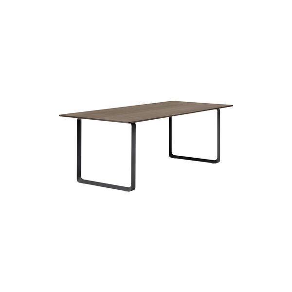 70/70 Table, solid smoked oak/black, Muuto