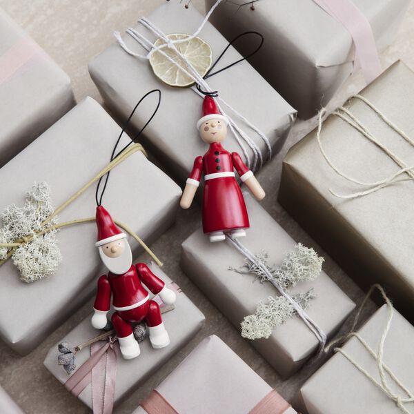 Tomtefar och Tomtemor, r&ouml;d/vit, Kay Bojesen Denmark