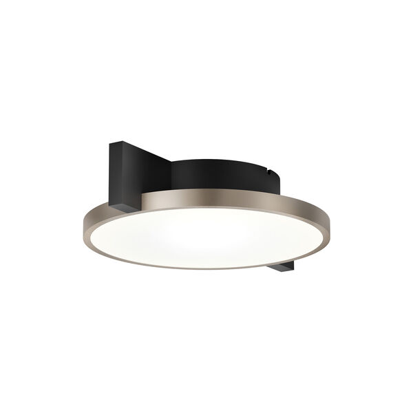 INLAY ROUND C1 taklampa, matt black/satin gold, LIGHT-POINT