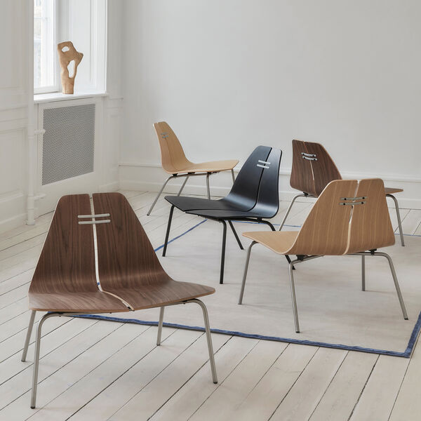 PK23&trade; Lounge Chair, svartf&auml;rgad ask/svart, Fritz Hansen