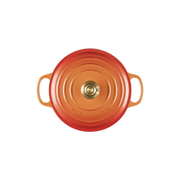 Rund jubileumsgryta &Oslash; 24 cm, flamme dor&eacute;e, Le Creuset