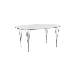 FH B620 Superellipse™ Dining Table, white, Fritz Hansen
