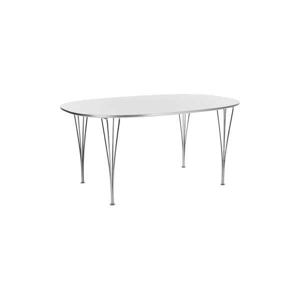 FH B620 Superellipse™ Dining Table, white, Fritz Hansen