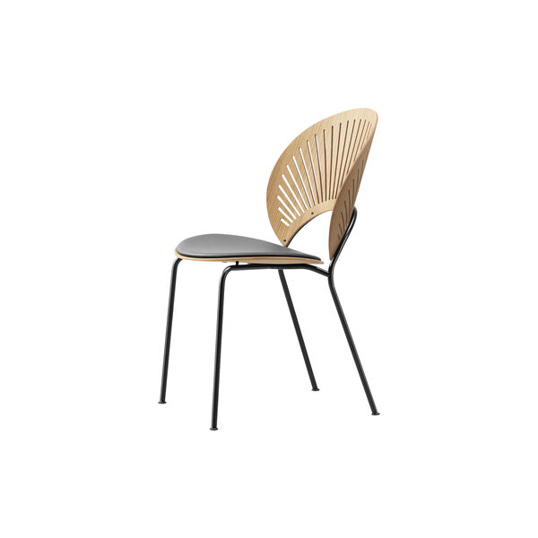 3396 Trinidad Chair with Seat Upholstery, oiled oak/black/black, Fredericia Furniture