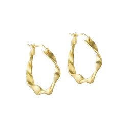 Maeve big hoops, guldpläterade, Pure by Nat