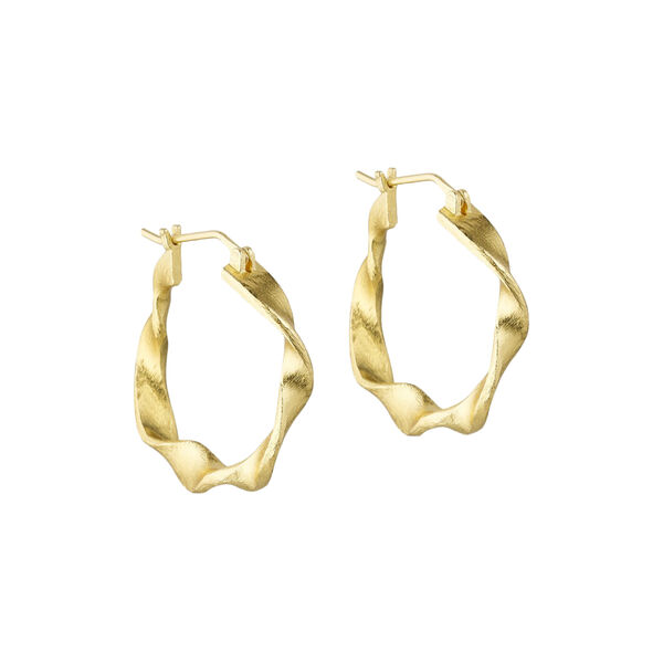 Maeve big hoops, guldpläterade, Pure by Nat
