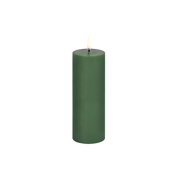 LED pillar candle, olive green LED pillar candle, olive green, Uyuni Lighting