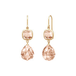 Olivia Earrings, gold/peach, Julie Sandlau