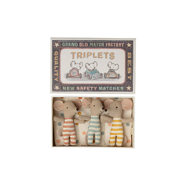 Trillingar Baby Möss i tändsticksask, Maileg