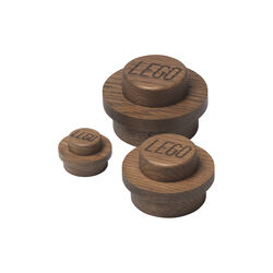 LEGO® 1x1 krokar, mörkbetsad ek, Room Copenhagen