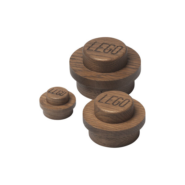 LEGO® 1x1 krokar, mörkbetsad ek LEGO® 1x1 krokar, mörkbetsad ek, Room Copenhagen