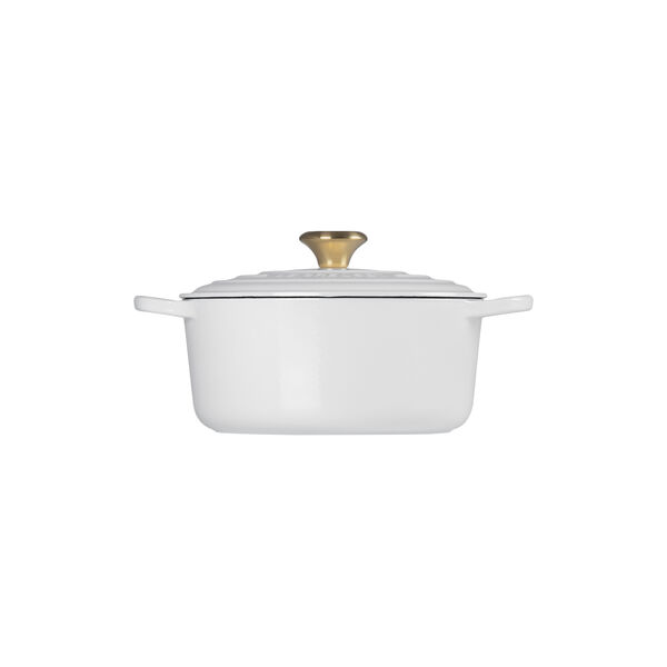 Signature gjutj&auml;rn rund gryta &Oslash; 24 cm, white, Le Creuset