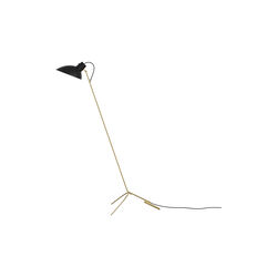 VV Cinquanta Floor Lamp, black/brass, Astep