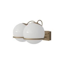 Model 238/2 Wall Lamp, opaline/champagne, Astep