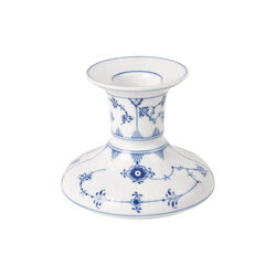 Blue Fluted Plain Candle Holder 7,5 cm, Royal Copenhagen