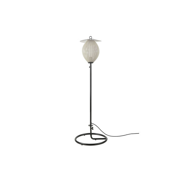 Satellite Outdoor Floor Lamp, cream white semi mat, GUBI