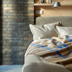 KNUT Throw, taupe, R&oslash;ros Tweed