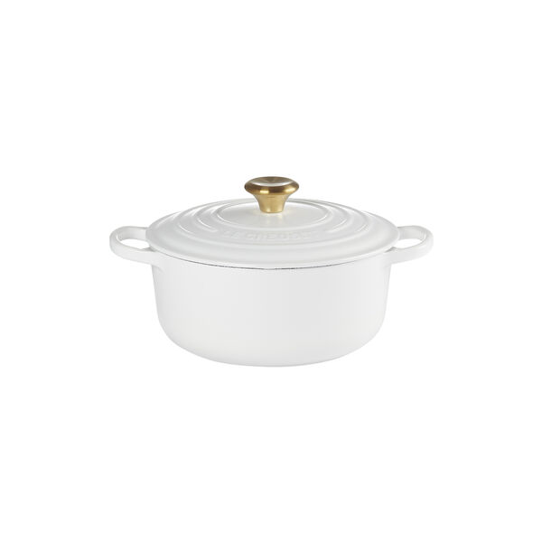 Signature gjutj&auml;rn rund gryta &Oslash; 20 cm, white, Le Creuset