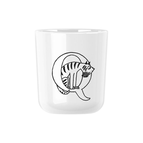 Moomin ABC mugg Q, moomin white, RIG-TIG