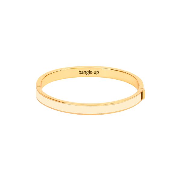 BANGLE armband 7 mm, white sand, bangle up