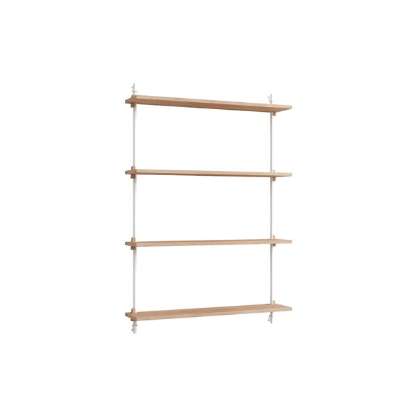 Wall Shelving Medium, oak/white, MOEBE