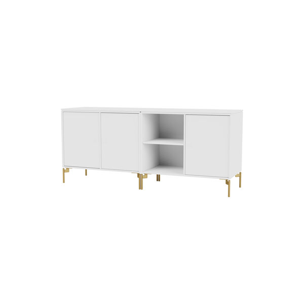 SAVE Lowboard with Brass Legs, 101 new white, Montana Furniture